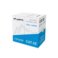 LANBERG LCF5-11CC-0305-S FTP CCA Cat5e patch kábel 305m szürke