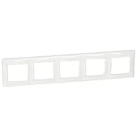 Legrand 774455 Valena 5-ös keret Műanyag Fehér 366x82x11 mm IP20 vízszintes és függőleges