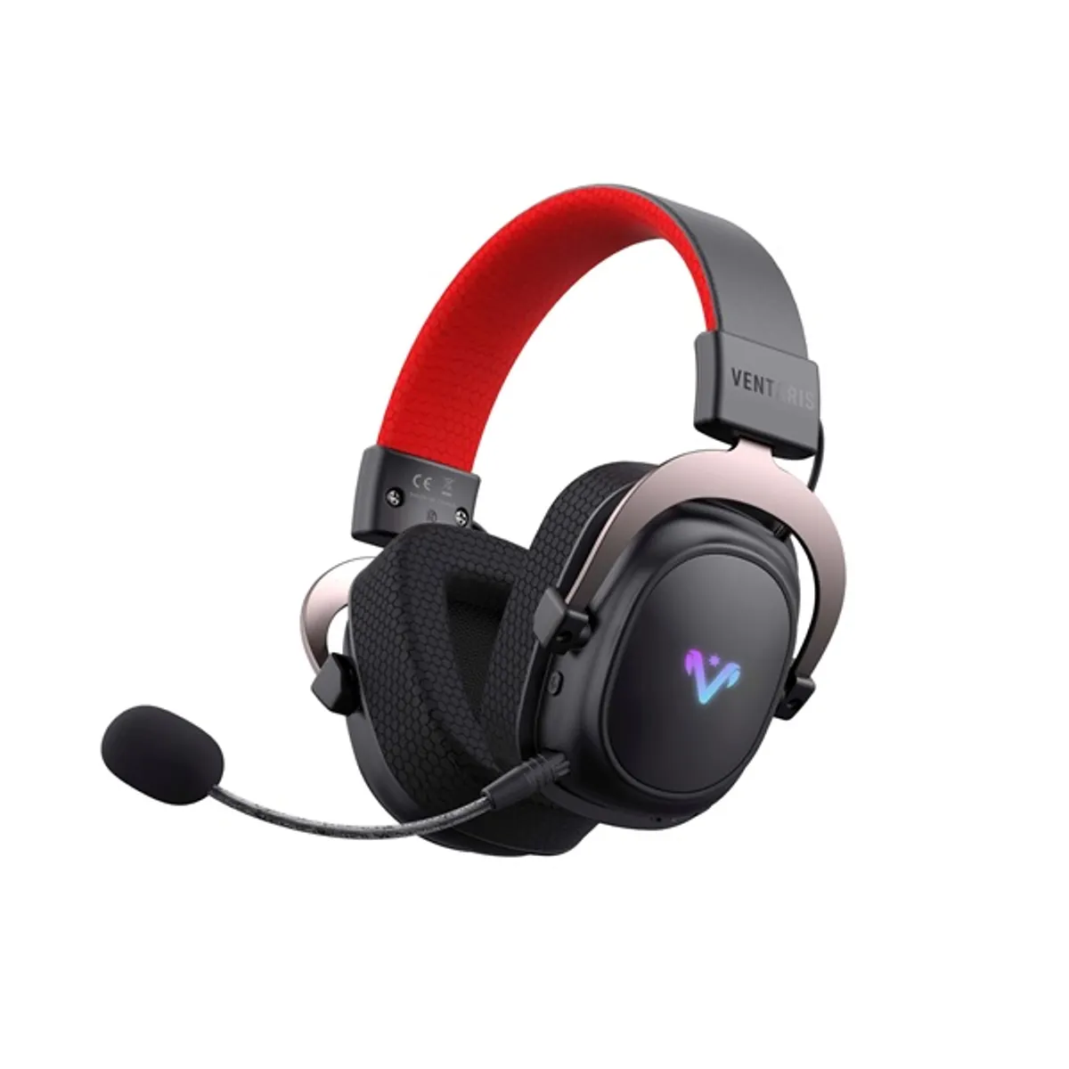 Ventaris VGHS202-BG vezeték nélküli gamer headset 53 mm hangszóró 20-20000 Hz 64 ohm 111 dB RGB világítás 2.4GHz BT USB-C töltés 750 mAh #6