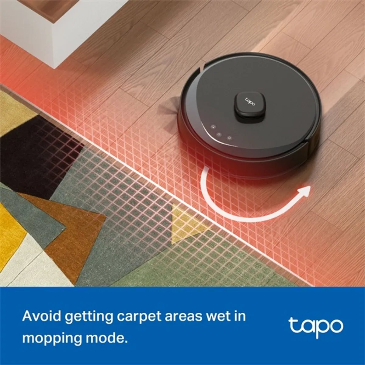 TP-LINK TAPO RV30 MAX robotporszívó és felmosó LiDAR navigáció 5300 Pa 2600 mAh 0,3 L tartály 150 perc WiFi HEPA H11 #8