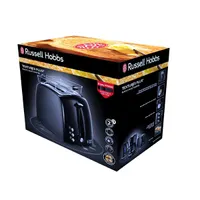 Russell Hobbs 23320036002 Textures Plusz fekete 2 szeletes kenyérpirító 850 W automatikus szeletkiemelés morzsatálca zsemlemelegítő #7