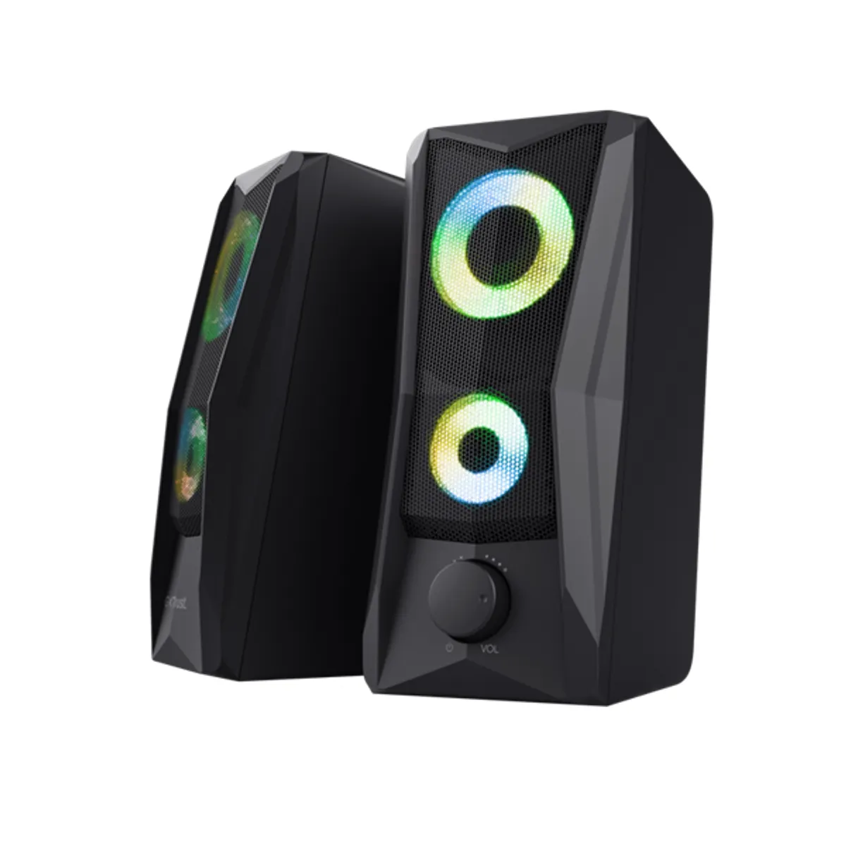 Trust 25108 GXT606 Javv RGB 2.0 hangszóró pár fekete 3,5mm USB Type-A 12 W 4 ohm #3