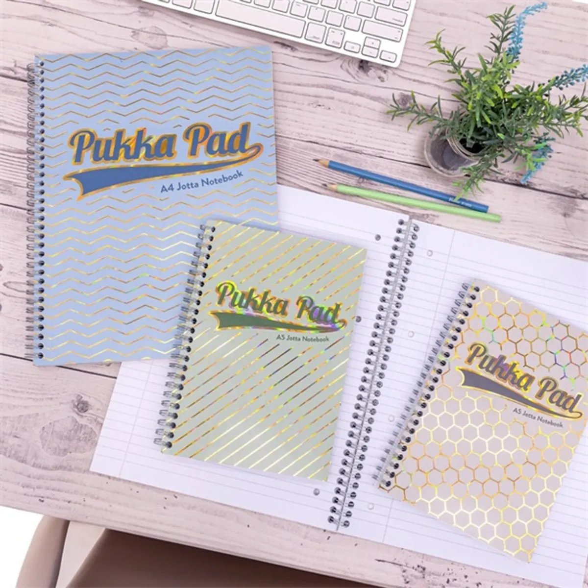 PUKKA PAD A15556081 Jotta Pad Haze A4 200 oldal vonalas spirálfüzet #2