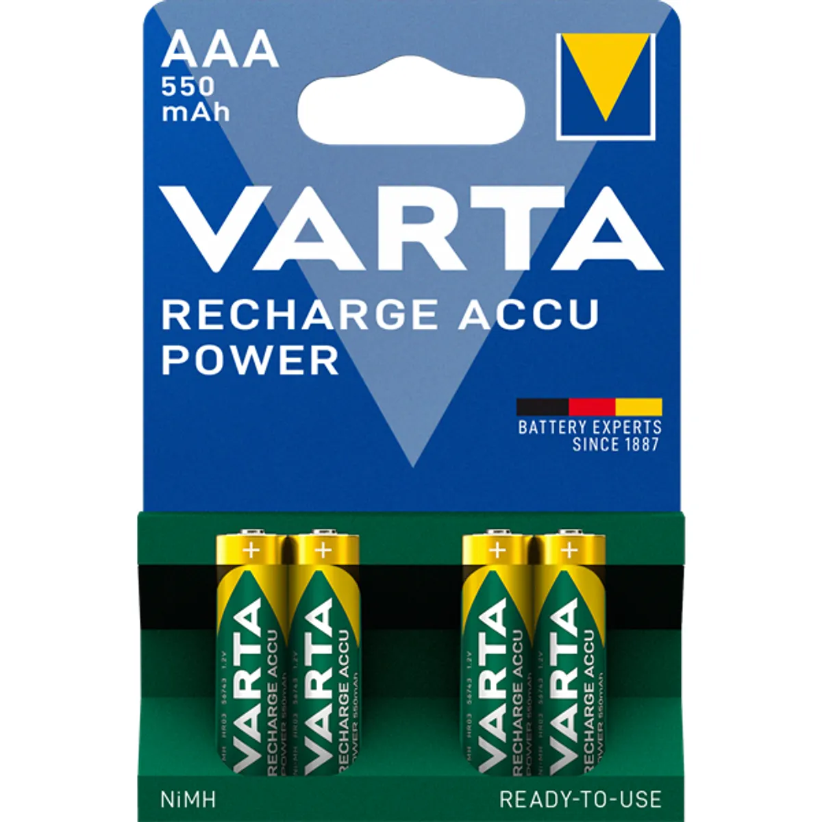 VARTA 56743101404 AAA akkumulátor 550 mAh 4 darab #1
