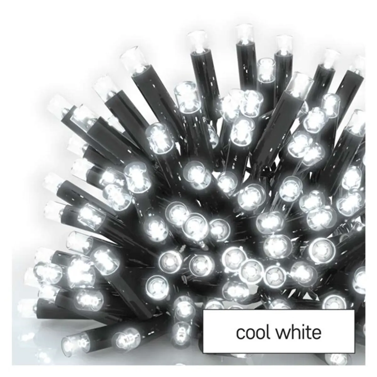 Emos D2AC01 LED fényfüzér 5 m 50 LED IP44 hidegfehér beltéri és kültéri #1