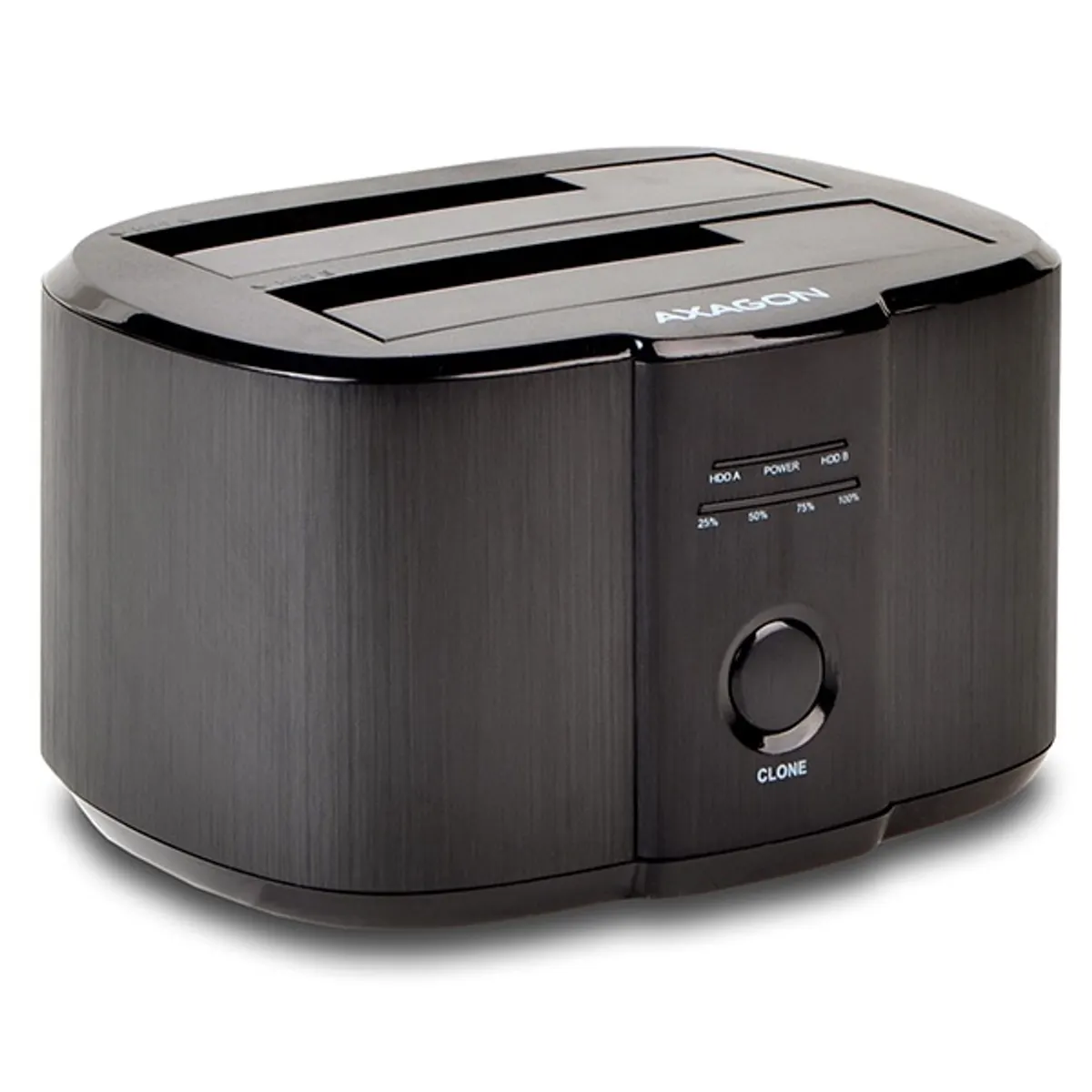 AXAGON ADSA-ST Dual HDD dokkoló USB 3.0 2,5" és 3,5" SATA 6G UASP klónozás alumínium fekete külső #1