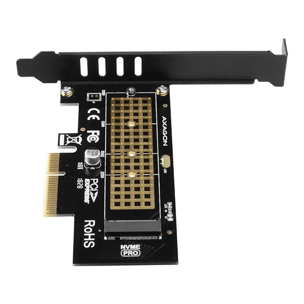 AXAGON PCEM2-N PCIE NVME M.2 x4 M-Key bővítőkártya #4