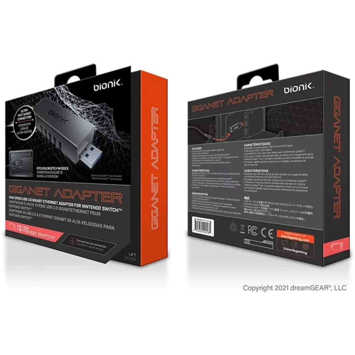 Bionik BNK-9018 Nintendo Switch USB 3.0 Giganet adapter fekete #5