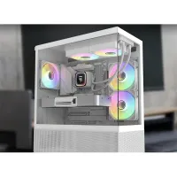 RAIDMAX LD240WT ARGB LD240 ARGB fehér LCD kijelzős 240 mm radiátor vízhűtés #4
