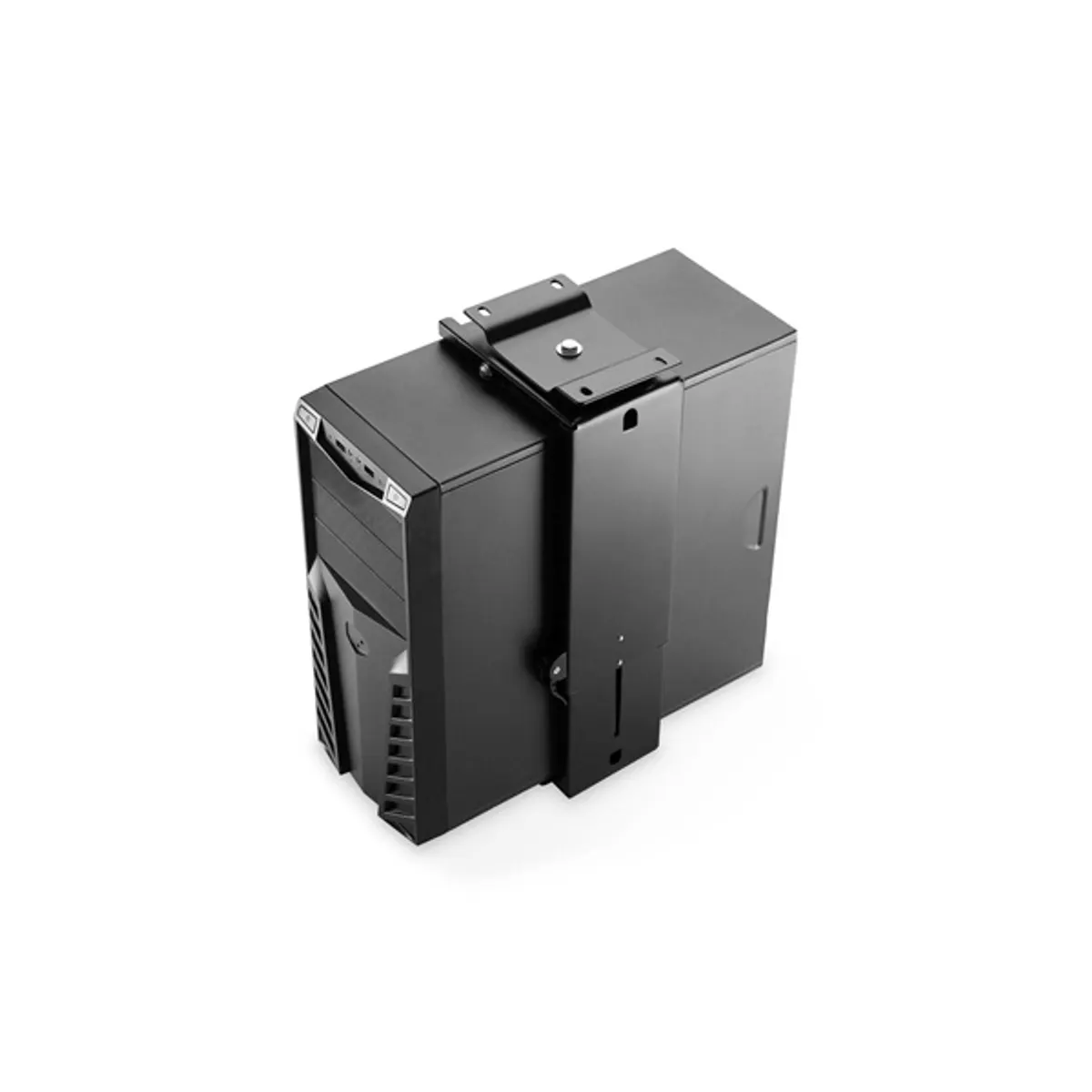 DIGITUS DA-90411 Univerzális asztali számítógép tartó 30-51 cm magas 8,8-20,3 cm szélesség 360° forgatás max. 10 kg acél fekete #8