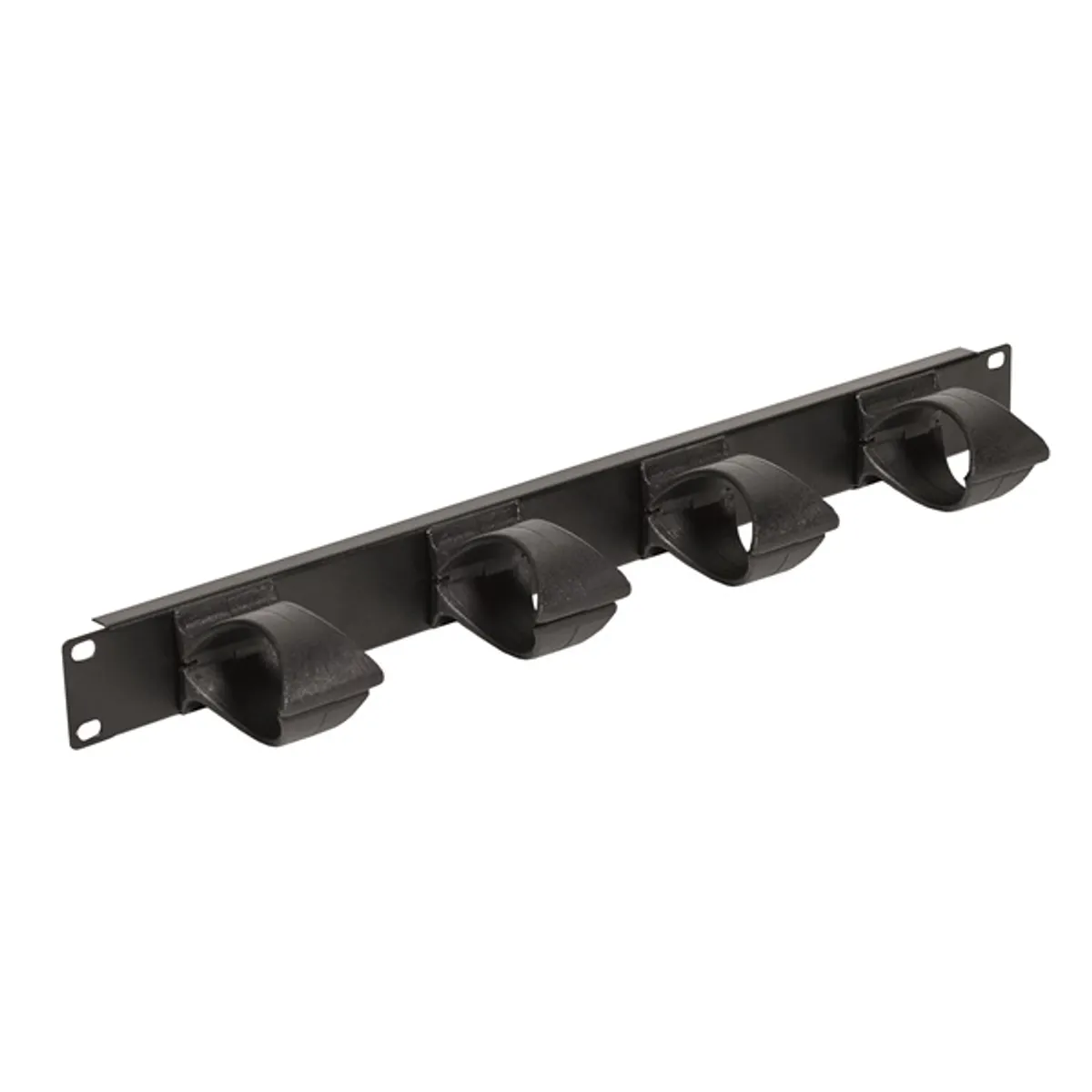 LEGRAND EHPM1UP kábel rendező panel 1U 19" gyűrűs műanyag csavaros rögzítés fekete #1