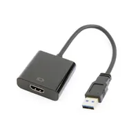 GEMBIRD A-USB3-HDMI-02 USB 3.0 - HDMI adapter Fekete 15 cm