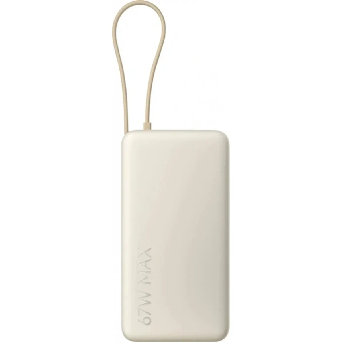 Xiaomi BHR08O7GL külső akkumulátor 20000mAh integrált USB-C kábel homokszín 67W PD #1