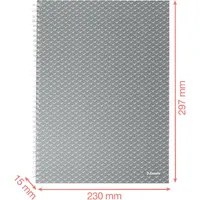 Esselte 628476 Colour'Breeze spirálfüzet kockás A4 80 lap FSC #5