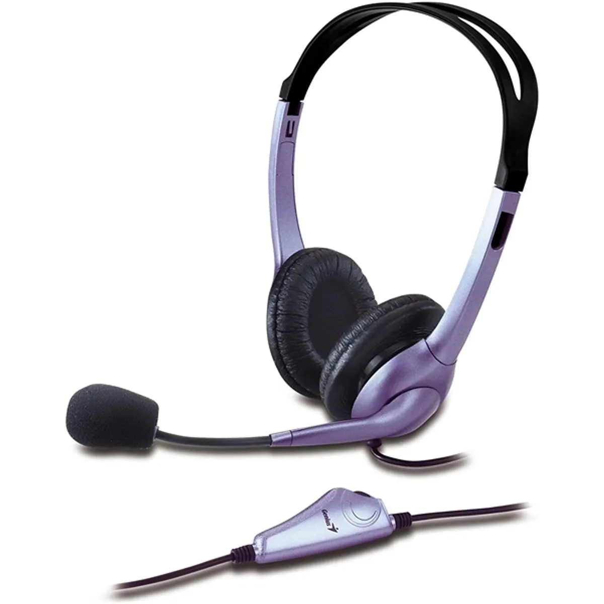 GENIUS 31710025100 fejhallgató-erősítő Fekete 200 cm 3,5mm balos 2.0 headset PC MAC Tablet Mobiltelefon MP3 20-20000 Hz 100 dB 32 ohm Vezetékes #1