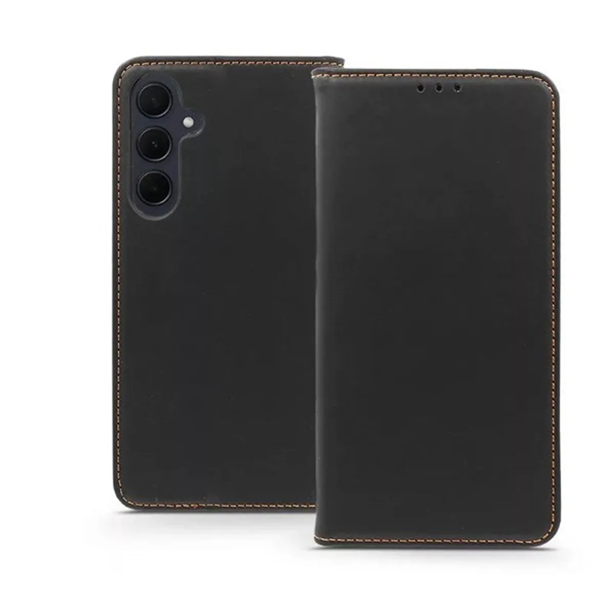 Haffner HF267536 S-Book Pro Flip bőr fekete oldalra nyíló tok Galaxy A35 5G #1