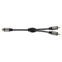 Avinity 00127069 mélynyomó kábel + Y-adapter 5m fekete audio