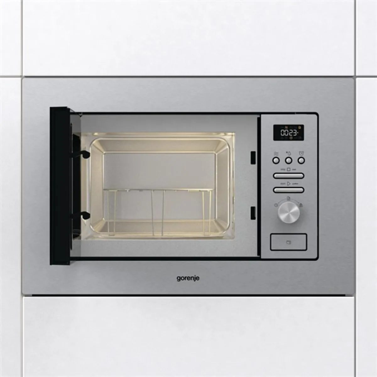 Gorenje 740247 BM201AG1X inox 800W 20L beépíthető mikrohullámú sütő #2