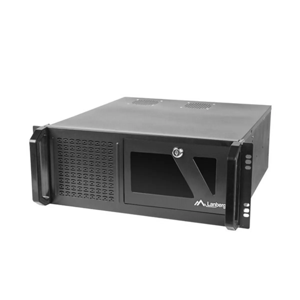 LANBERG SC01-4504-08B rack szerverház ATX 4U fekete acél 19\" 7 PCI, 6x 3,5\" belső, 1x 3,5\" külső, 3x 5,25\" külső #1