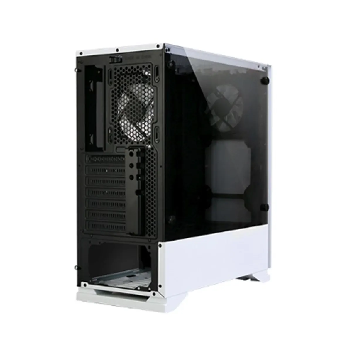 Zalman ZM_S5_WHITE S5 fehér táp nélküli ATX edzett üveg oldallap #3