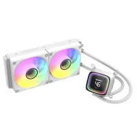 RAIDMAX LD240WT ARGB LD240 ARGB fehér LCD kijelzős 240 mm radiátor vízhűtés