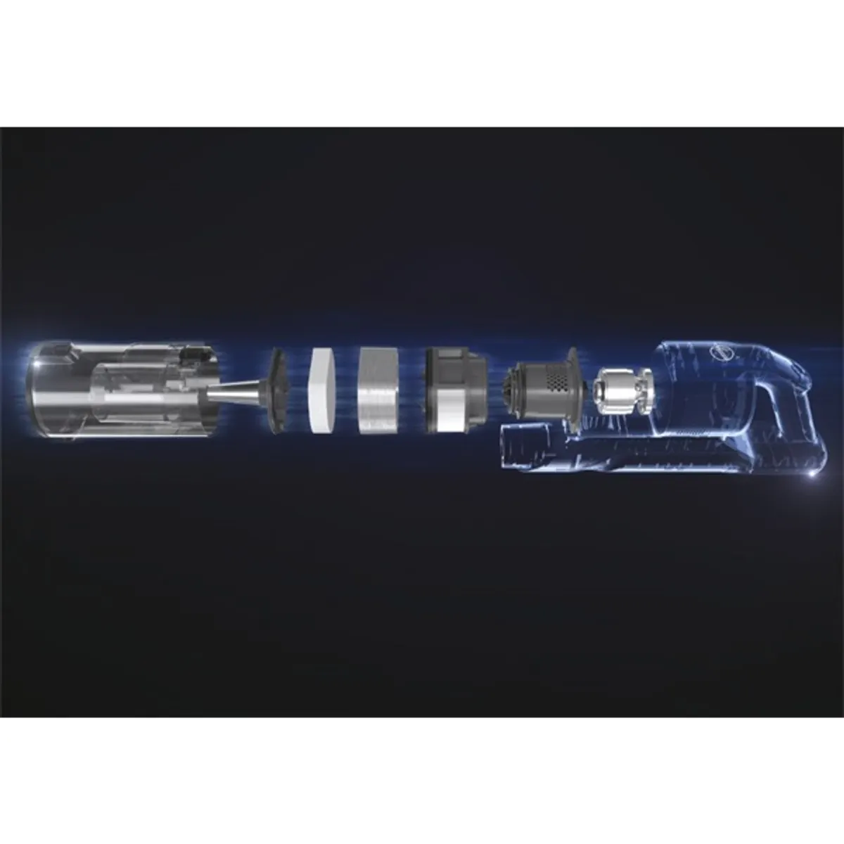 HOOVER 39401000 HF910H 011 akkumulátoros álló porszívó led világítással 0,7 l portartály #8