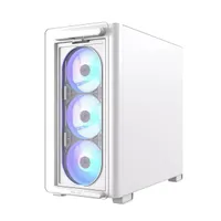 ASUS 90DC00K3-B19010 A23 plus táp nélküli ablakos Micro-ATX ház fehér 4 ARGB ventilátorok #10
