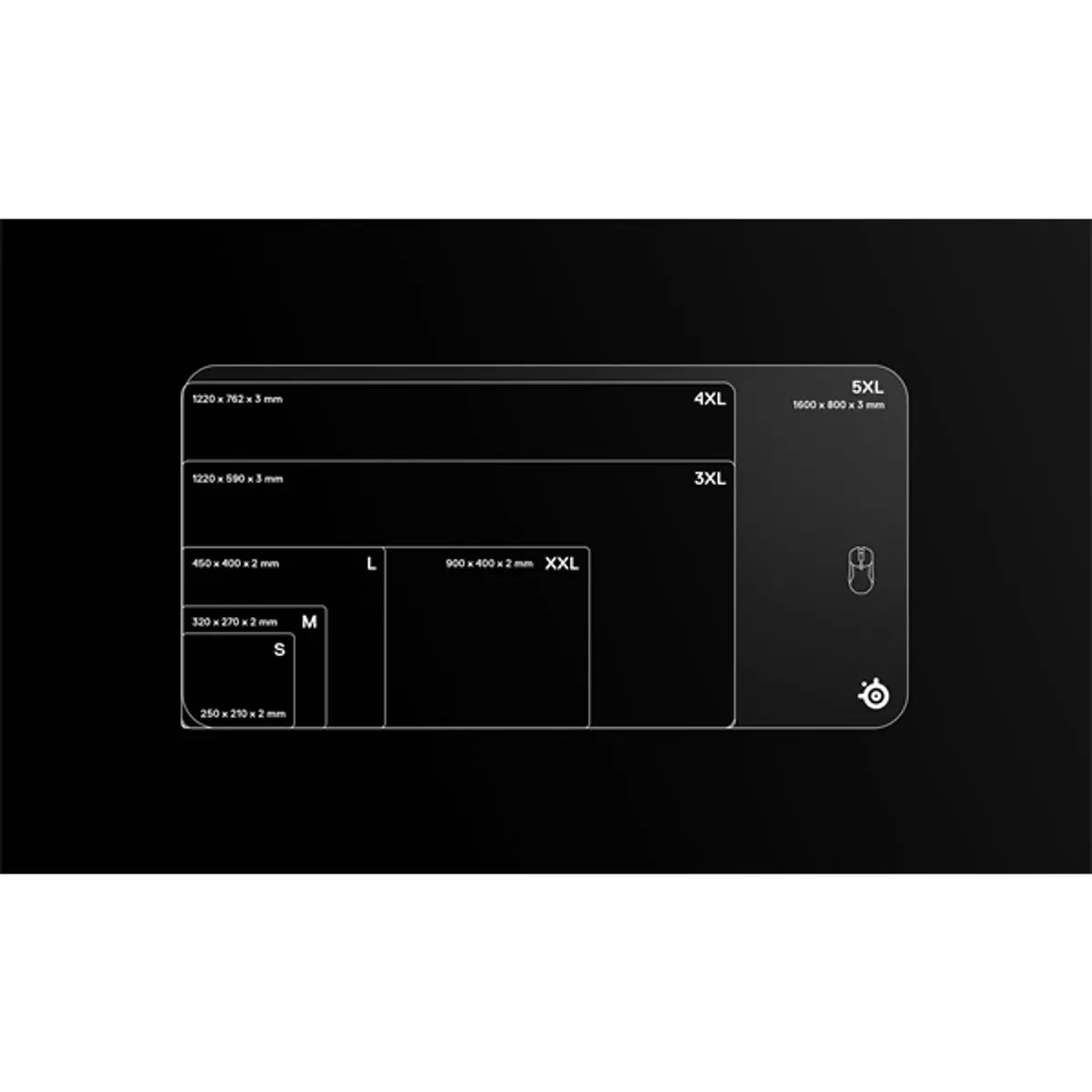 SteelSeries 63858 QcK 5XL ETAIL csúszásmentes alap fekete #5