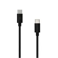 SBOX TYPEC-2-B Type-C adat- és töltőkábel fekete 2 m USB-C USB-C 60W szövött