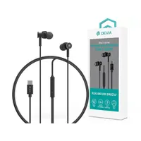 Devia ST108776 Smart Series M1 Metal In-Ear Type-C fekete 120 cm