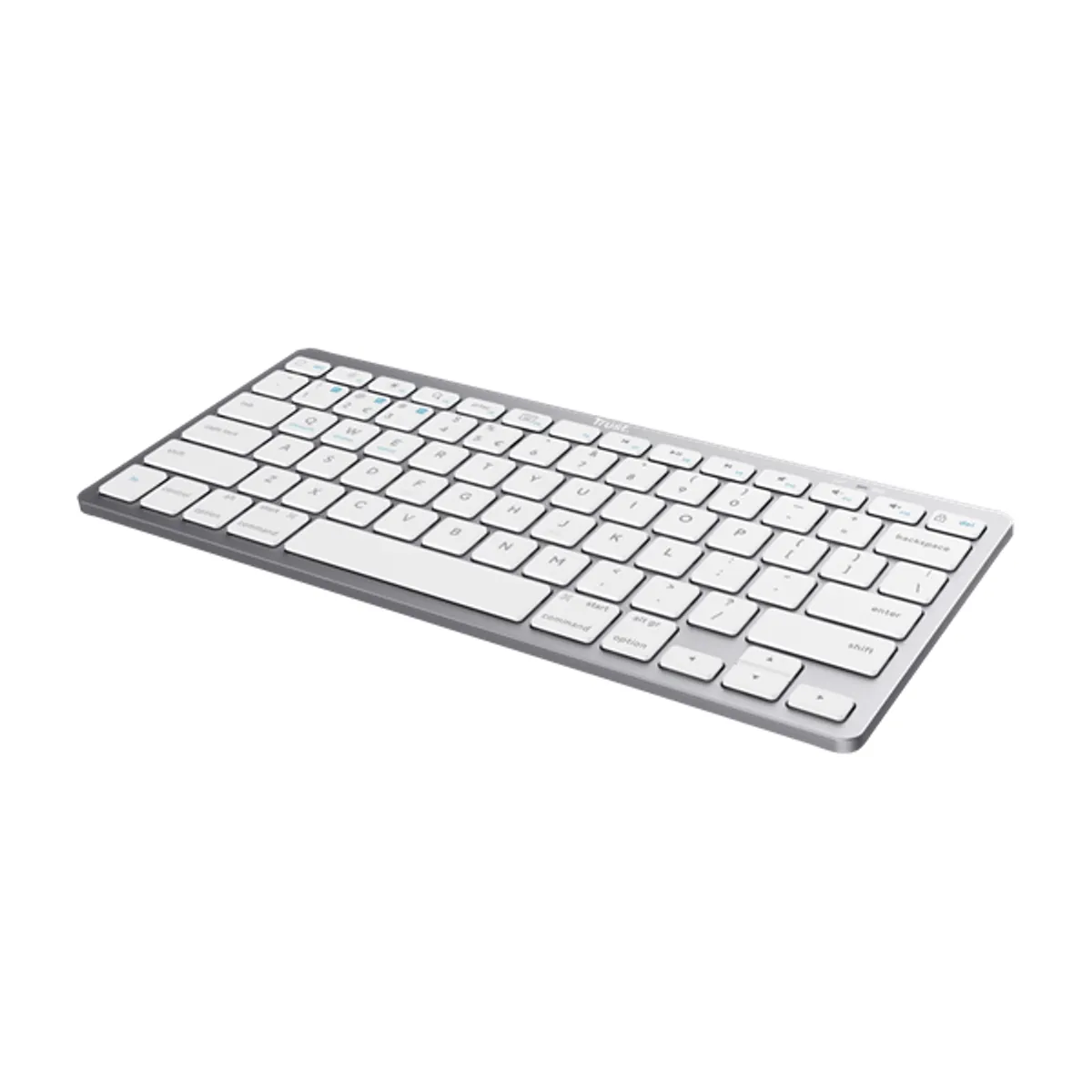 Trust 24651 Basics bluetooth billentyűzet fehér US 2xAAA ultravékony bekapcsoló 12 multimédiás gomb #4