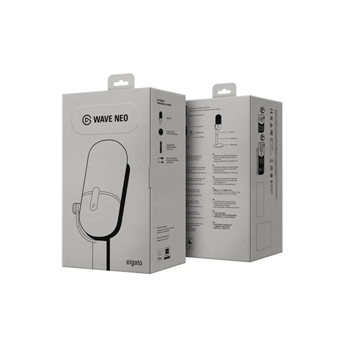 CORSAIR 10MAI9901 Wave Neo Fehér Streaming és podcasting mikrofon USB 3,5 mm 150 cm #7