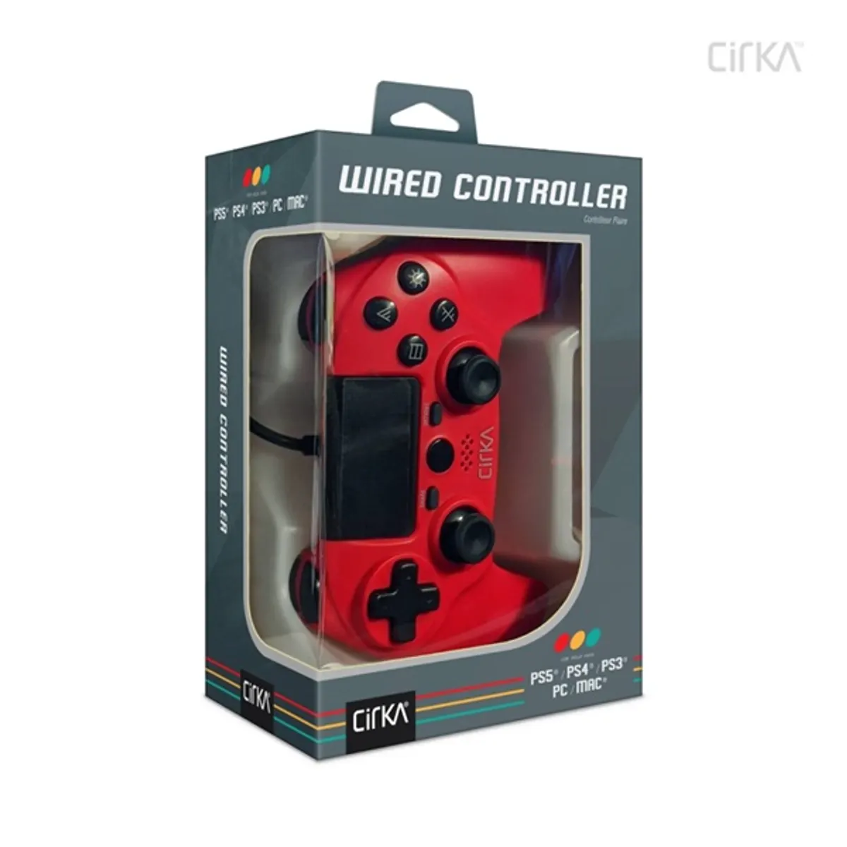 CIRKA M07527-RD NuForce kontroller PS4 PC Mac vezetékes piros #5