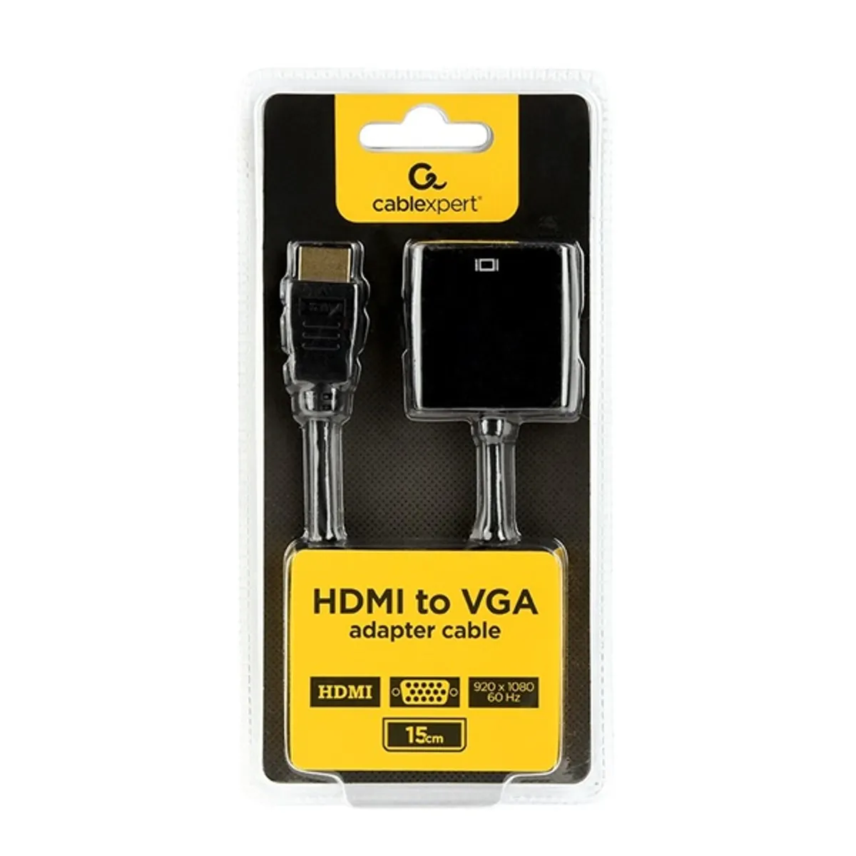 GEMBIRD A-HDMI-VGA-04 HDMI 1.4 VGA adapter fekete 15 cm #3