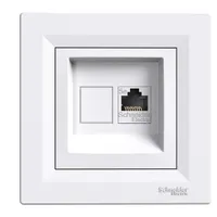 Schneider EPH4300121 Asfora Cat5e UTP RJ45 aljzat fehér IP20 süllyesztett