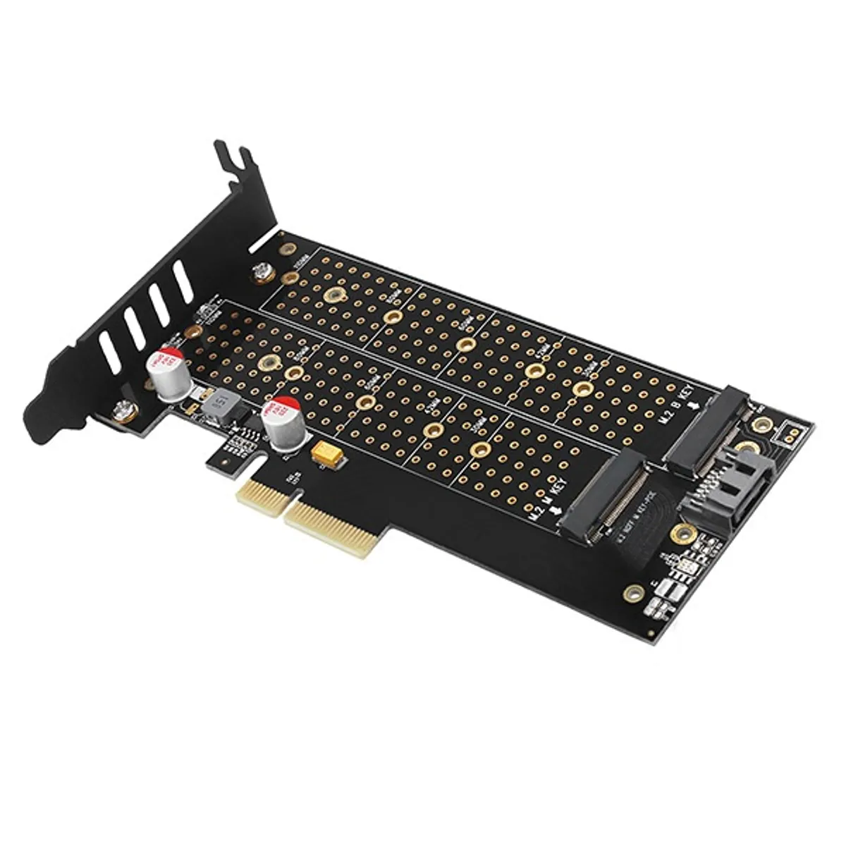 Axagon PCEM2-D 2-port M.2 NVMe és SATA PCIe adapter #6
