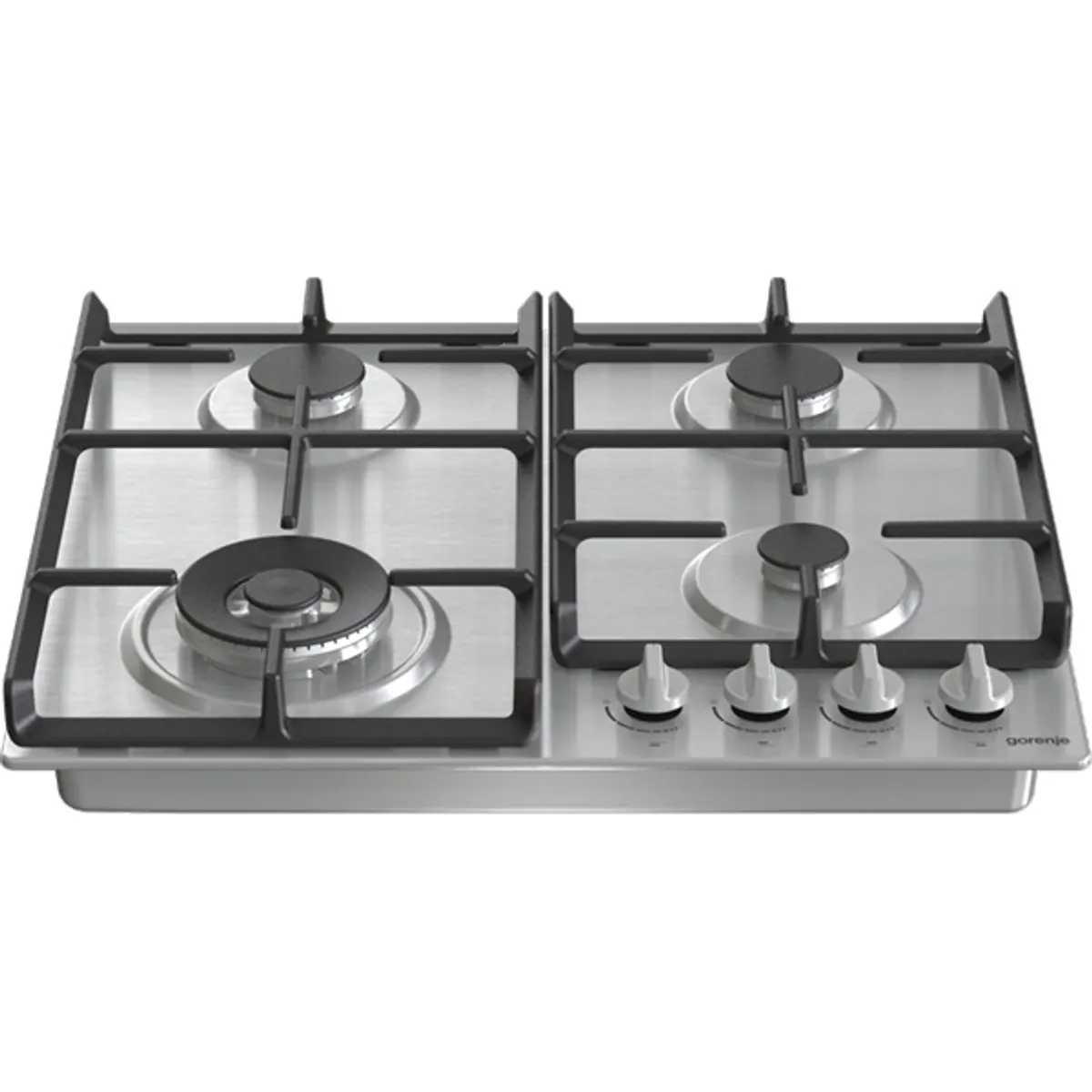 Gorenje 737658 GW641EX inox beépíthető gázfőzőlap 4 zónás wok égő egykezes gyújtás #3