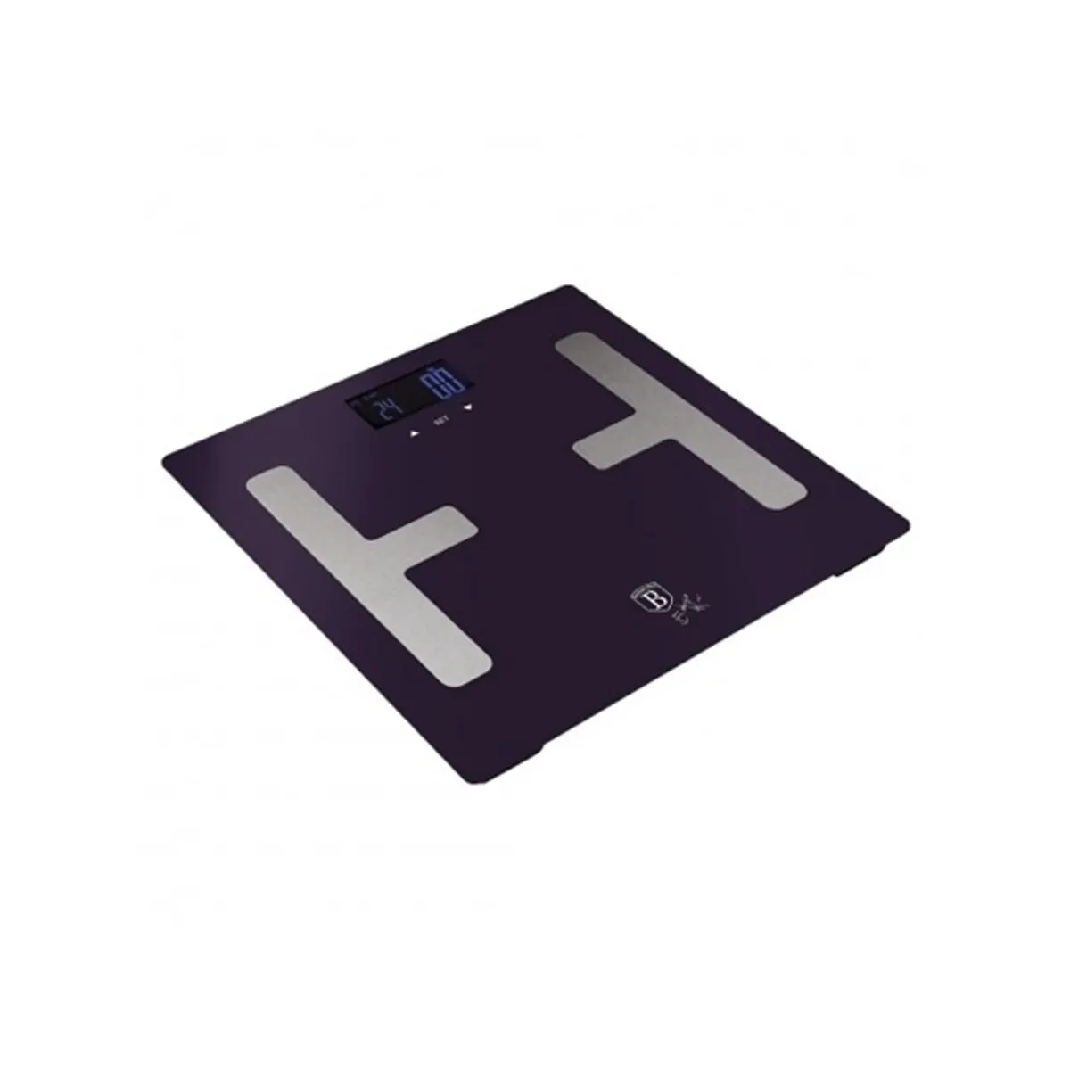 Berlinger Haus BH/9223 testzsíranalizáló lila 180 kg 100 g LCD kg lb st g 30x30 cm autom. nullázás kikapcsolás #1