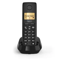 GIGASET S30852-H3105-S201 Pure 100 fekete 1,5" vezeték nélküli kézibeszélővel bővíthető hívófél azonosítás #5
