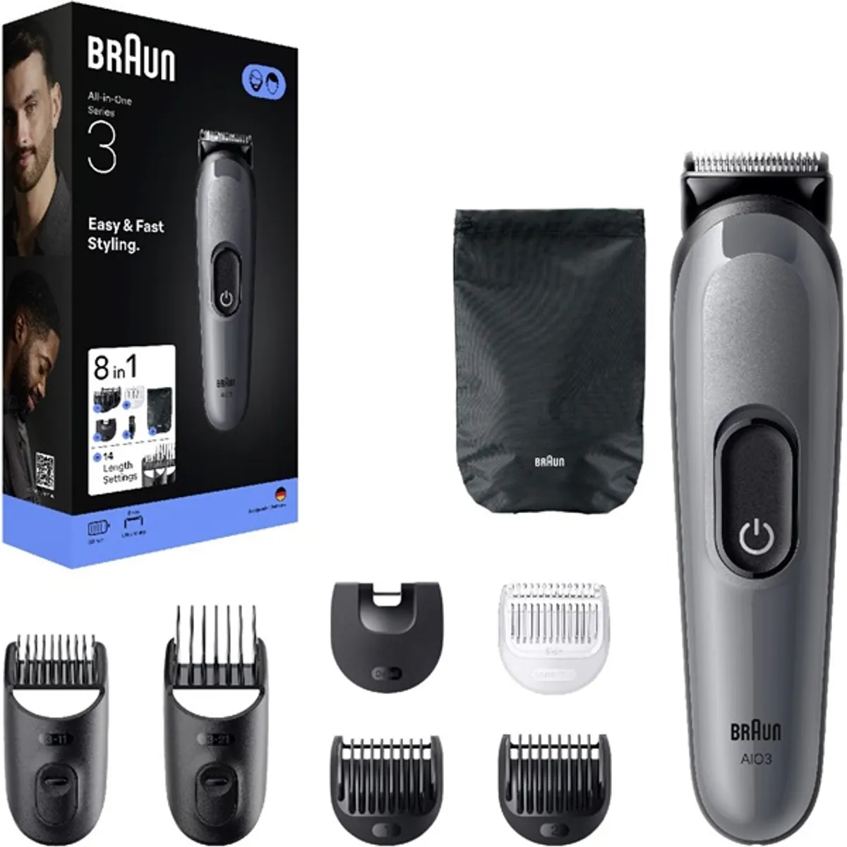Braun 10AS490185 AIO 3540 multifunkciós testszőrzet ápoló 0,5-21 mm vízálló 50 perc #1