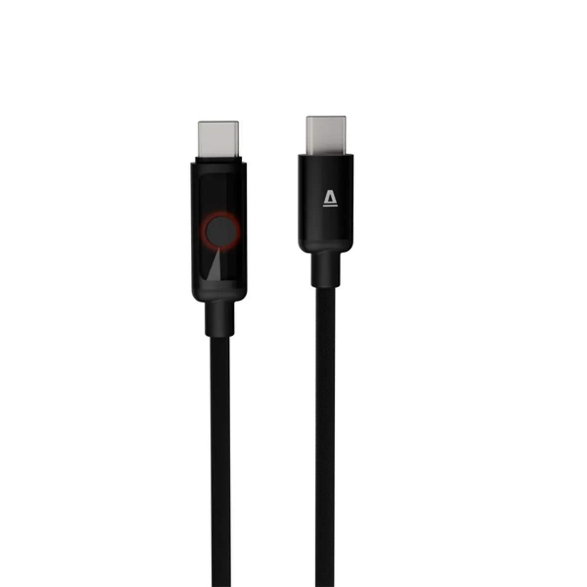 AVAX AVAX_CB653 PULSEY 0,5m 60W USB-C szürke fonott LED kábel #5