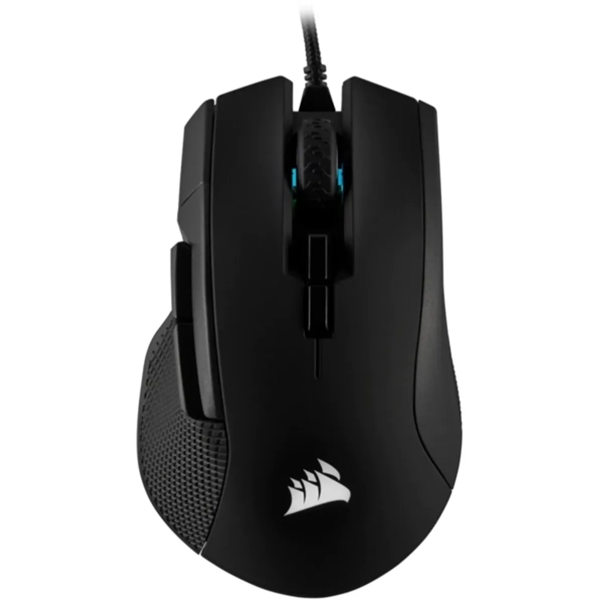 CORSAIR CH-9307011-EU IRONCLAW RGB optikai egér 18000 DPI 7 gombos vezetékes jobbkezes 1.8m RGB iCUE kompatibilis #4
