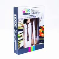 TOO KT-402 RG Spark 16 db-os rózsaarany evőeszköz készlet rozsdamentes acél #3