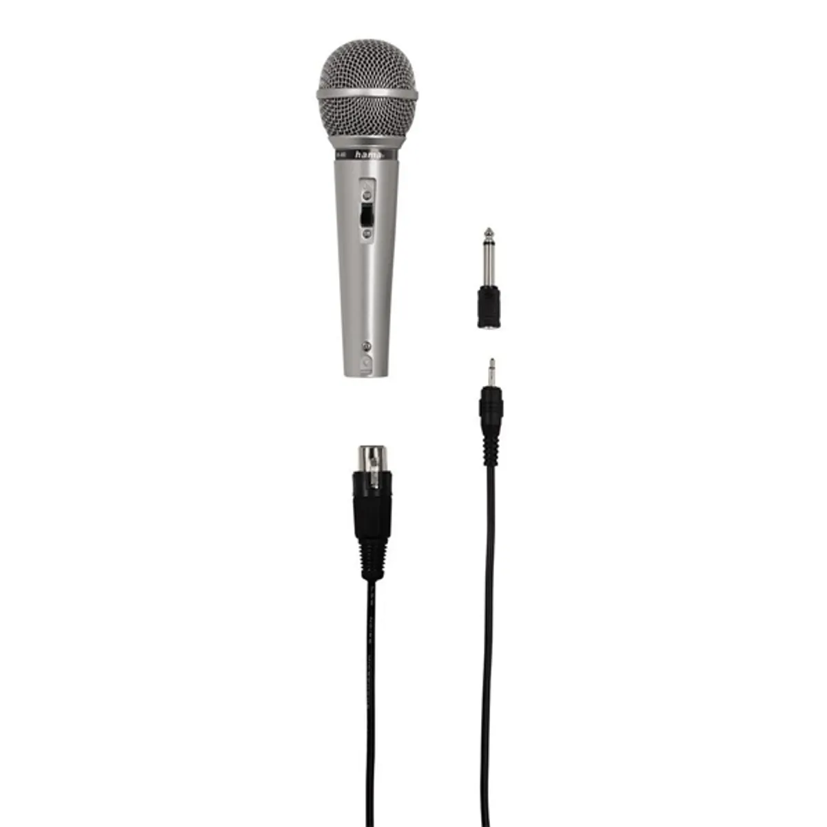 Hama 00046040 DM-40 ezüst kézi karaoke mikrofon 300 cm 3,5 mm #1
