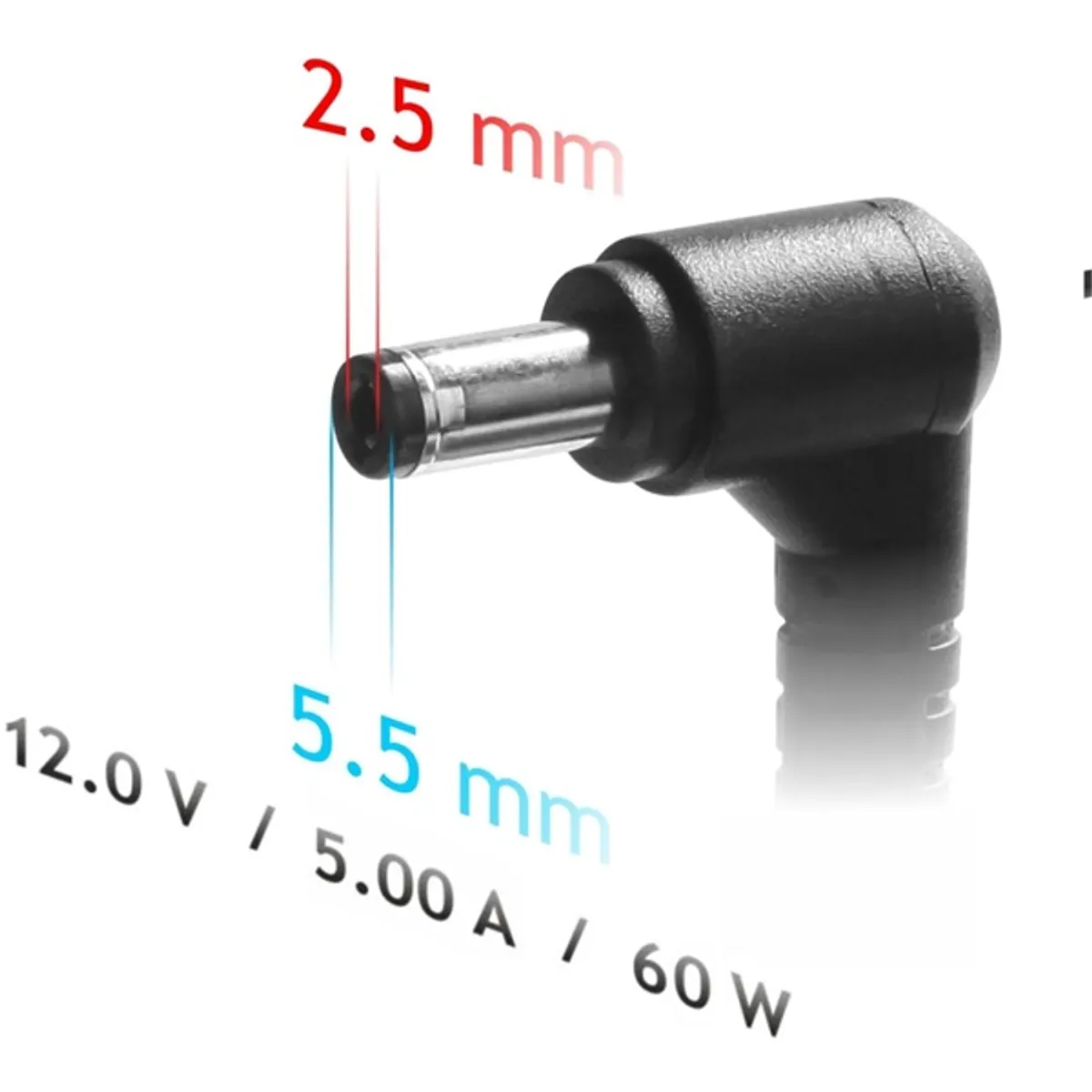AKYGA AK-ND-30 Notebook töltő 60W 12V 5A 5.5x2.5mm #3