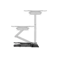 STELL 35057196 SHO 7520 23"-42" fali konzol acél fekete 30 kg forgatható 90 fok dőlés 8 VESA 100x100 200x200 csavaros rögzítés kábelrendező #4
