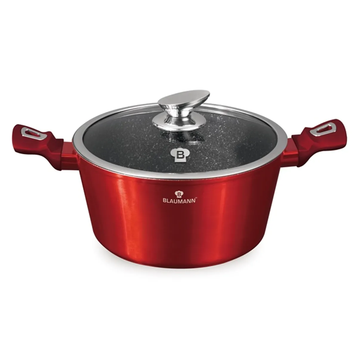 Blaumann BL-3986 burgundi kollekció 4,1 l 24 cm indukciós tapadásmentes alumínium lábas fedővel #2