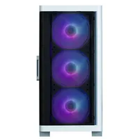 Zalman M4 WHITE fehér ablakos mATX ház táp nélküli 4 db ventilátor #2