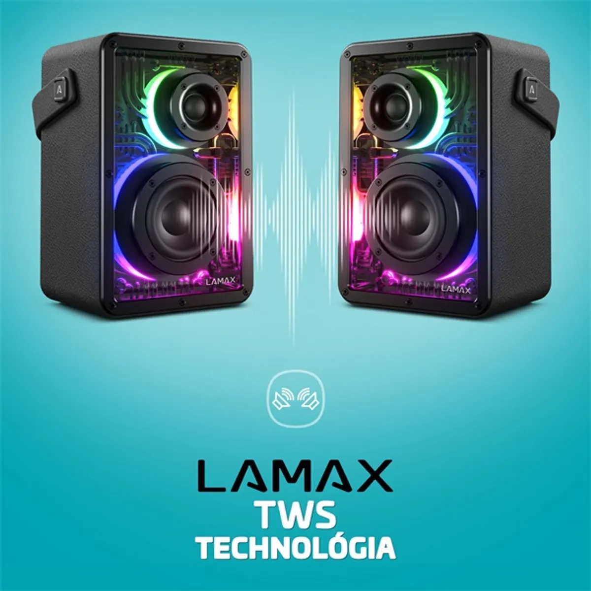 Lamax LXWSMCBRW1NBA CyberWave1 50W Bluetooth hangszóró IPX5 4000mAh #3