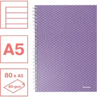 Esselte 628474 Colour'Breeze spirálfüzet levendula színű A5 80 lap vonalas 80 g m2 FSC #2